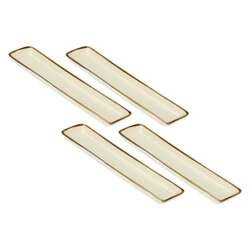 Rose&Tulipani - zestaw 4 tac prostokątnych 32x8 cm Concerto Avorio