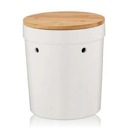 Kela - ceramiczny pojemnik na ziemniaki z bambusową pokrywą, śred. 20 x 23 cm Salena