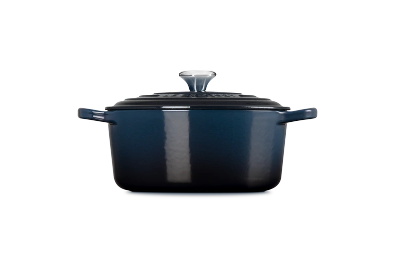 Le Creuset brytfanna żeliwna emaliowana Signature okrągła 22 cm 3,3l nuit