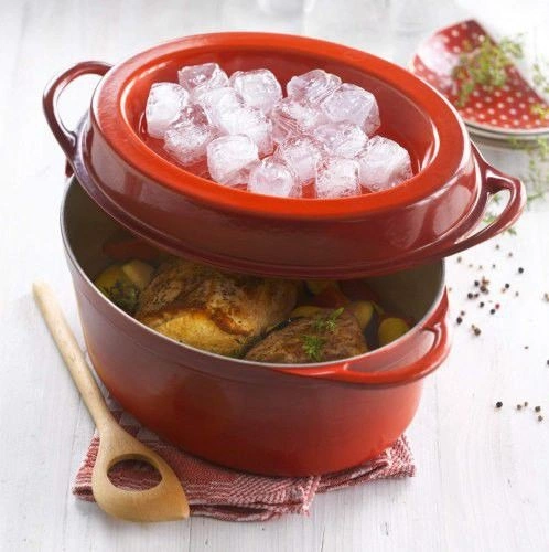 Le Creuset - brytfanna żeliwna emaliowana Signature doufeu owalna 30 cm 5,7 l wiśniowa