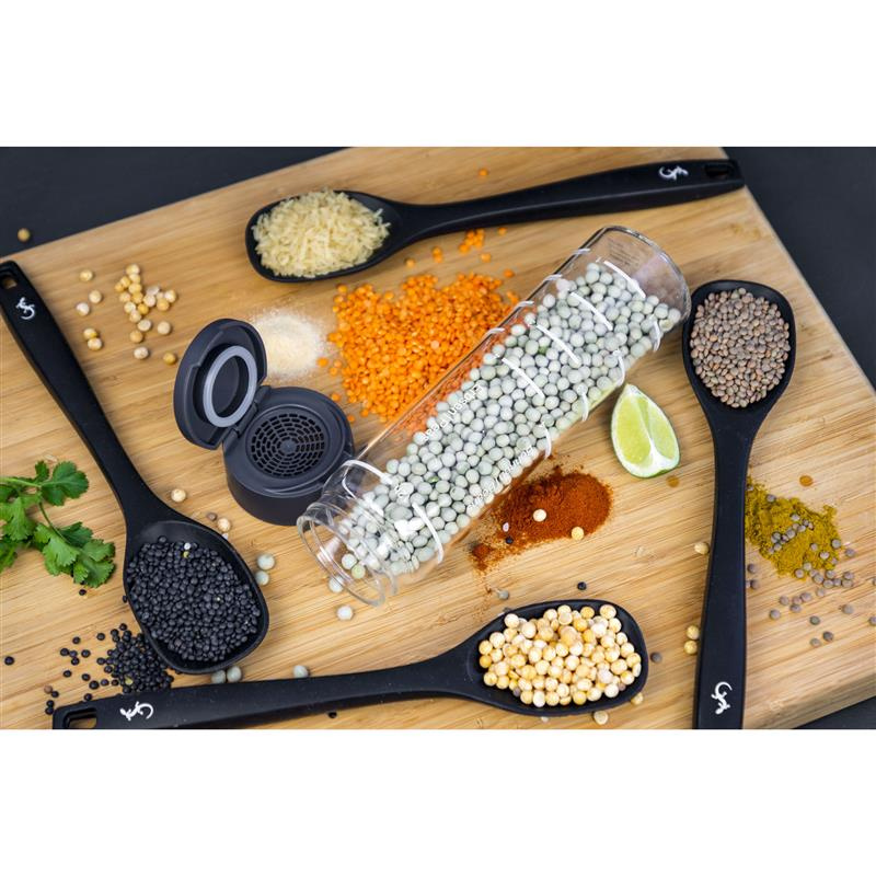 Lurch - butelka do płukania ryżu i ziaren, szkło borokrzemowe, śred. 6,5 x 24,5 cm