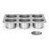 Patisse - Mini 6 form do ciastek z wyjmowanym dnem 8cm SILVER-TOP