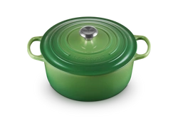 Le Creuset - garnek żeliwny emaliowany Signature 28 bamboo