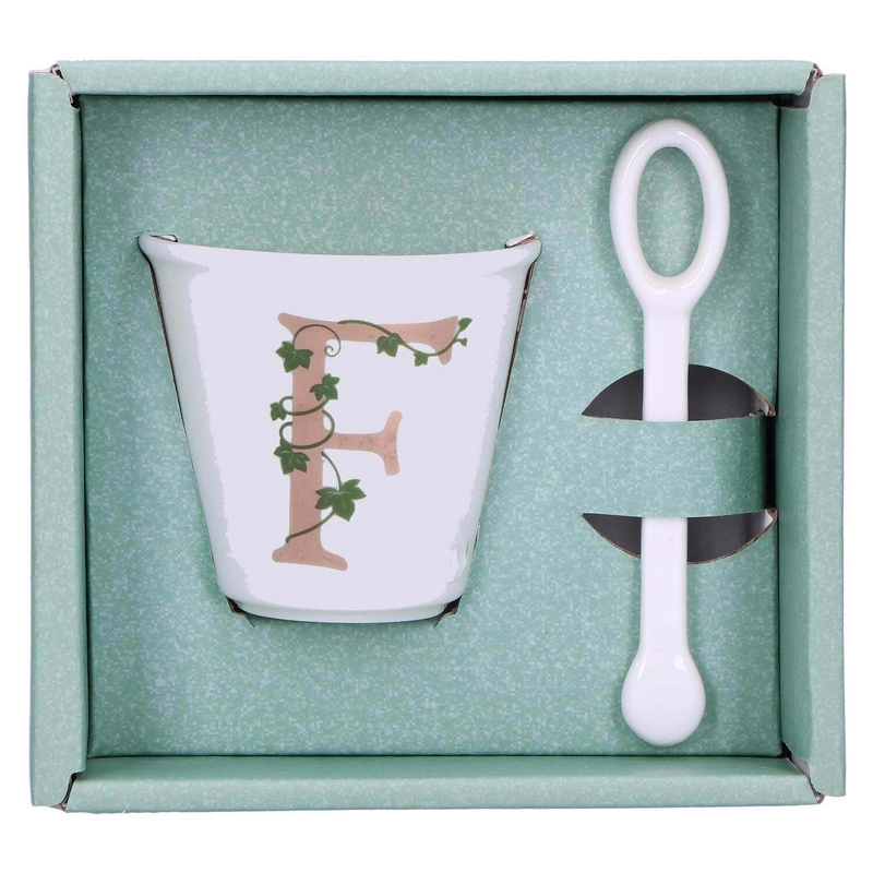 La Porcellana Bianca - filiżanka z łyżeczką 75 ml, Wzór F Unico