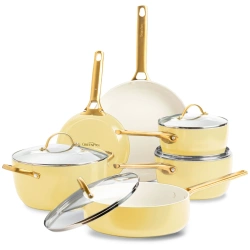 GreenPan - zestaw 10el. Garnków i patelni Padova reserve Light Yellow