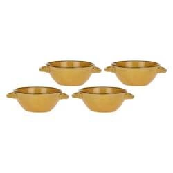 Rose&Tulipani - zestaw 4 misek do zupy 2H 600 ml Concerto Ocra