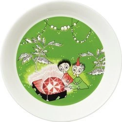 Arabia - Muminki talerz Topik i Topcia z rubinem 19 cm