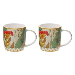 Rose&Tulipani - MIRABILIA Zestaw 2 kubków 420 ml, żółty