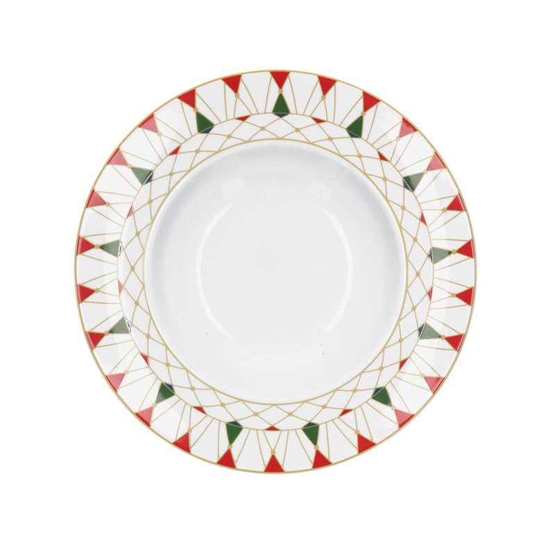 Rose&Tulipani - XMAS CAROUSEL Talerz do zupy 24 cm