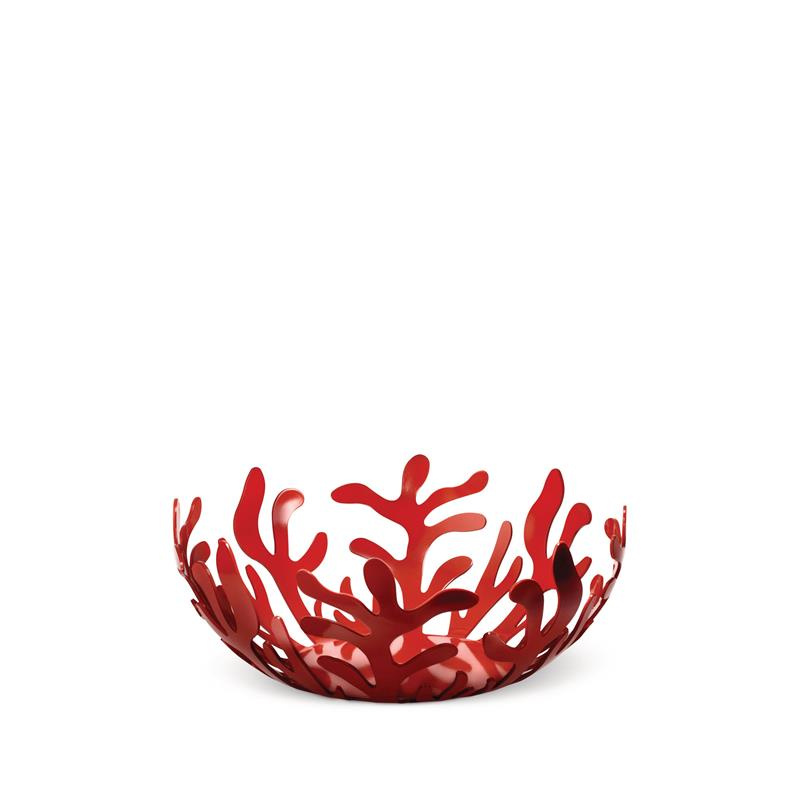 Alessi - kosz na owoce, czerwony; 25 cm MEDITERRANEO