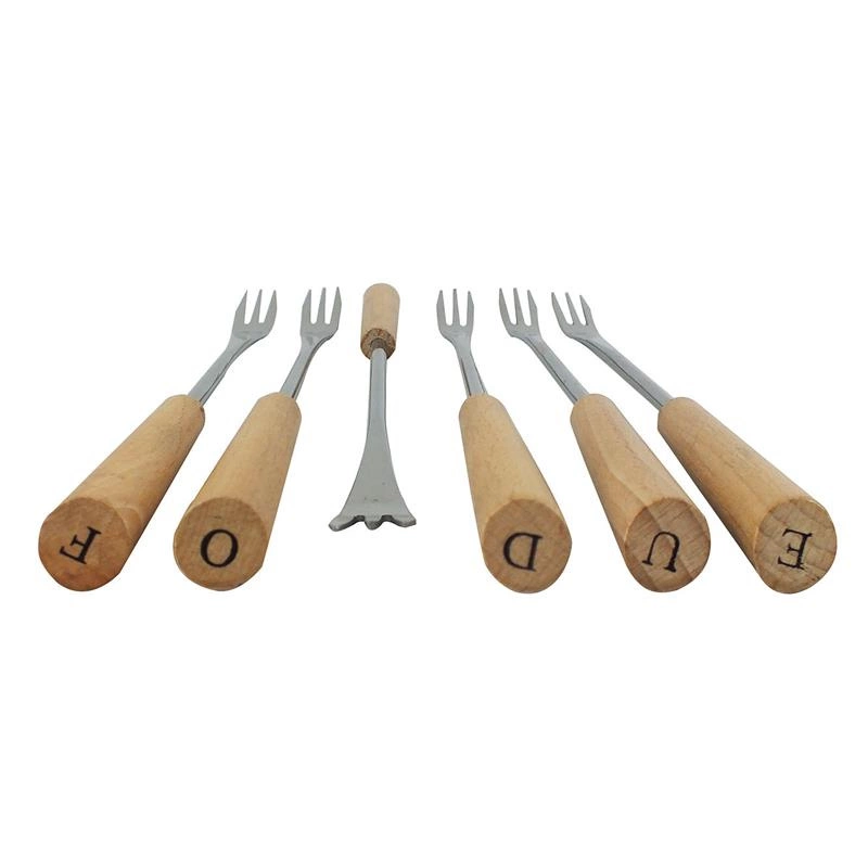 Kela - zestaw do fondue serowego, śred. 22,5 x 19 cm Natura