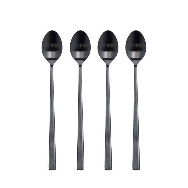 Bitz - Zestaw 4 sztuk łyżeczek do latte 20 cm Black