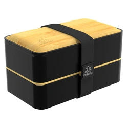 UMAMI - Lunchbox Original - Black & Bamboo - 1200 ml