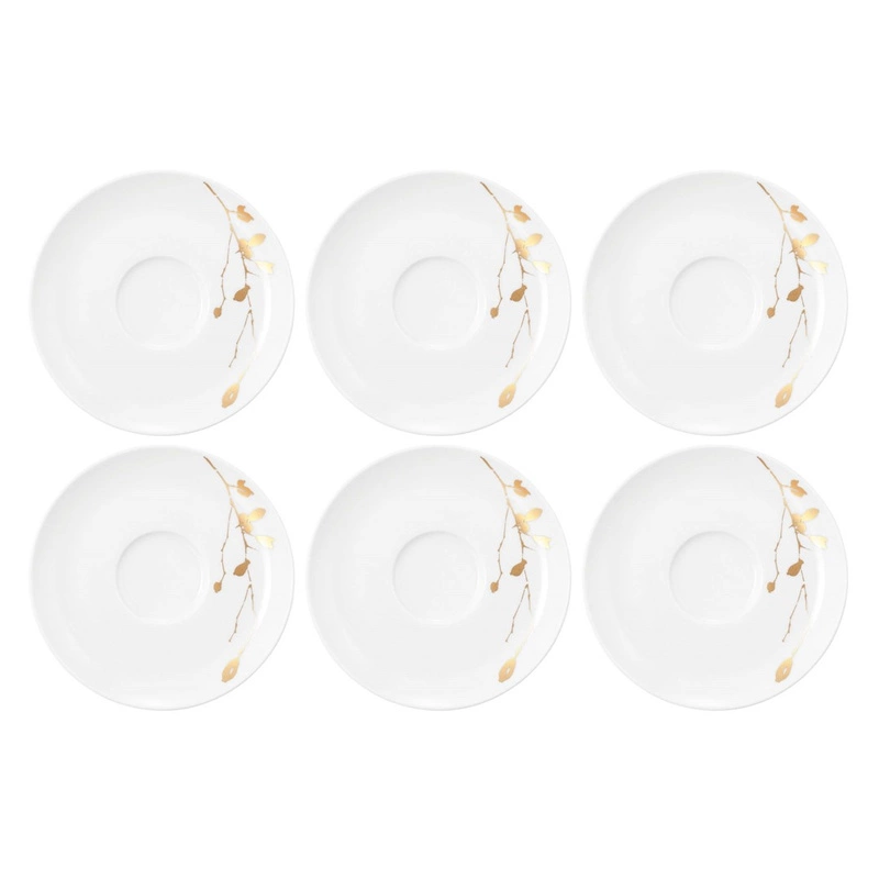 Seltmann - LIBERTY GOLDEN ROSE HIP Zestaw 6 spodków 16.5 cm