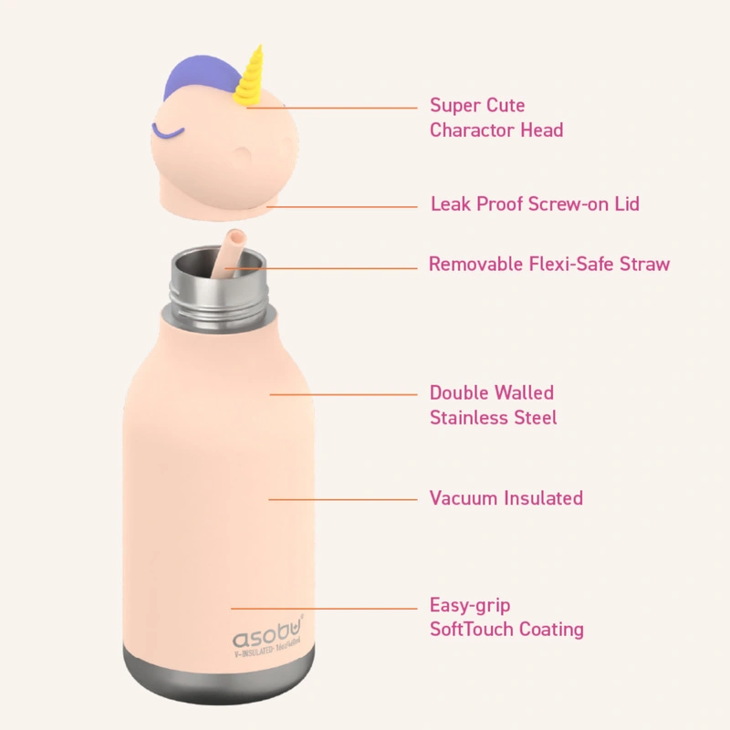 Asobu - Butelka termiczna BESTIE BOTTLE UNICORN 460ml