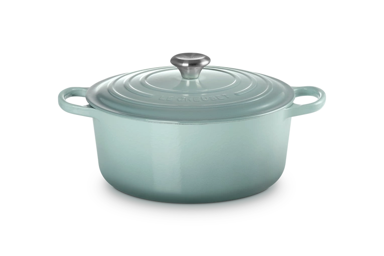 Le Creuset - garnek żeliwny emaliowany Signature 28 sea salt