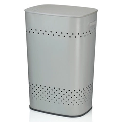 Kela - Kosz na praniez  siedziskiem 60l.szary Malaga