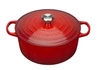 Le Creuset - brytfanna żeliwna emaliowana Signature okrągła 18 cm 1,8 l wiśniowa