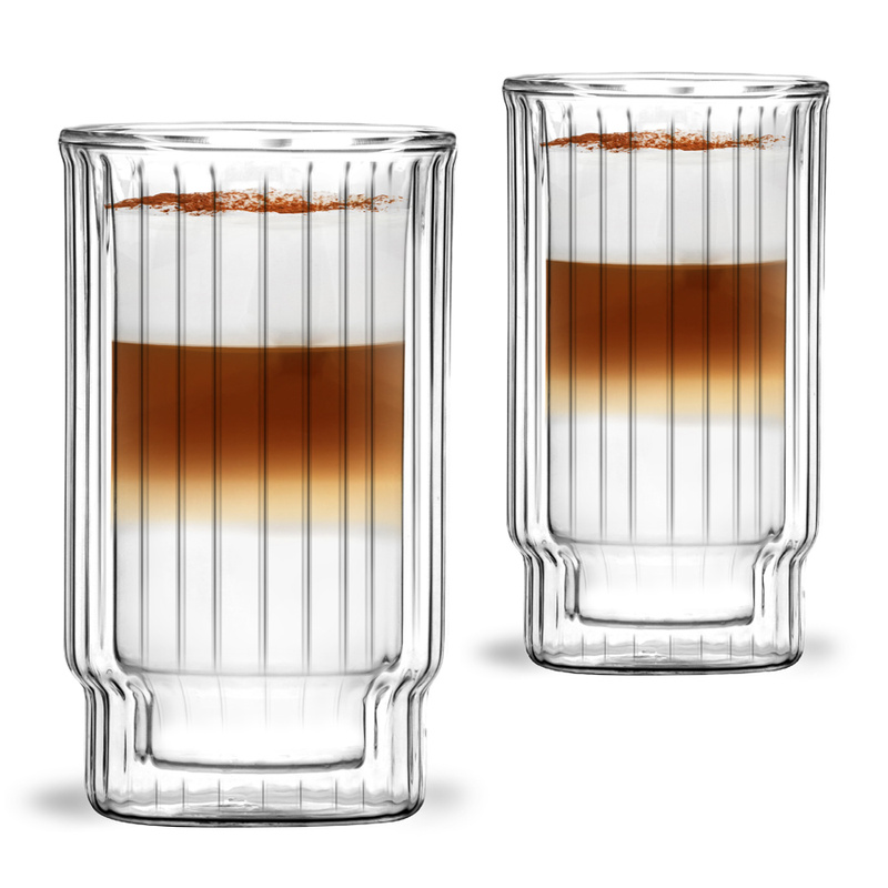 Vialli Design - 2 pucharki do deserów z podwójną ścianką 300ml Lungo