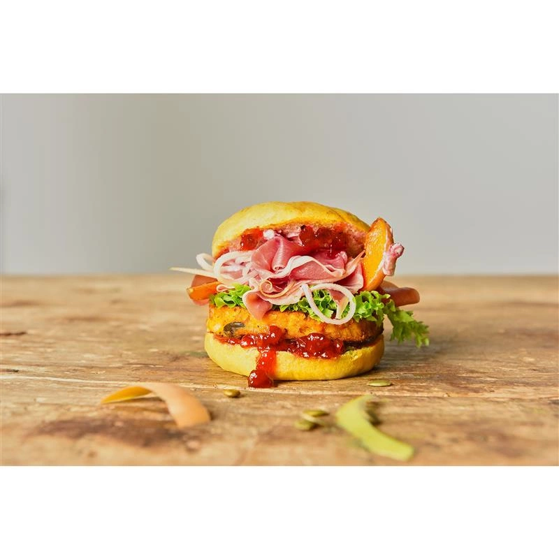 Lurch - forma na bułki do hamburgerów, silikon, śred. 10 cm, 33 x 22 x 3 cm FlexiForm