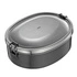 Cilio - pojemnik na lunch, stal nierdzewna, 18 x 14 x 6 cm, czarny Monte