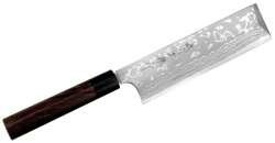 Hideo Kitaoka - Shirogami Satin Damascus Nóż Usuba 18cm