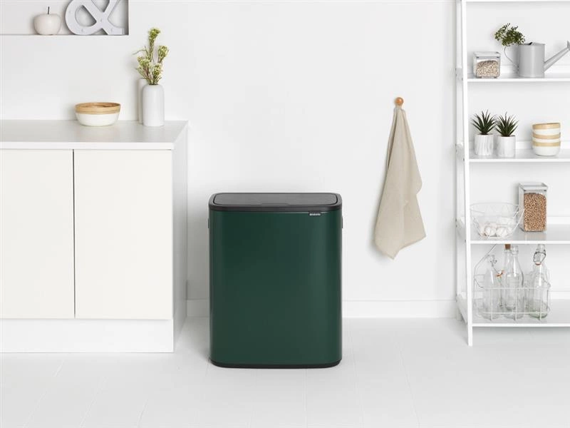 Brabantia - Kosz na śmieci Touch Bin BO 2x30L zielony Pine