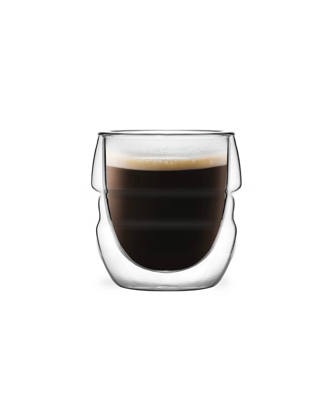 Vialli Design - 2 szklanki do espresso z podwójną ścianką 70ml Sferico
