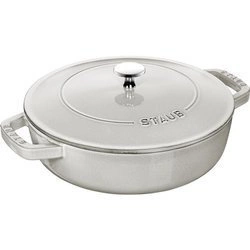 Staub - żeliwna patelnia do duszenia z pokrywką 24 cm, truflowy