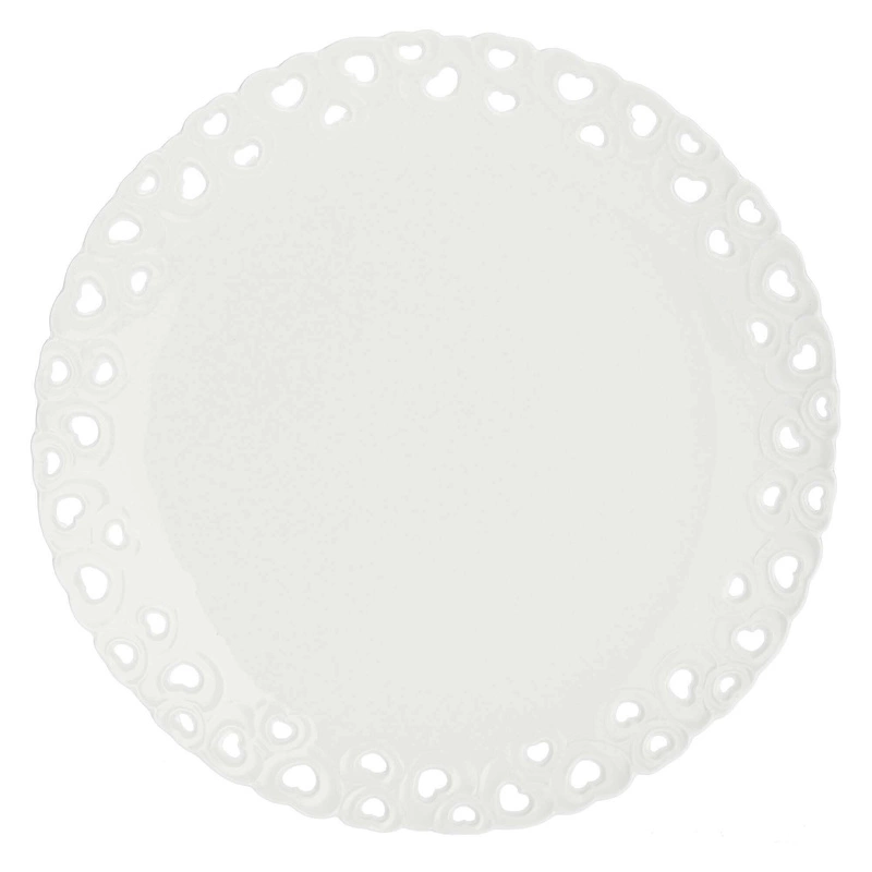 La Porcellana Bianca - zdobiona patera do ciasta 26 cm Valentino