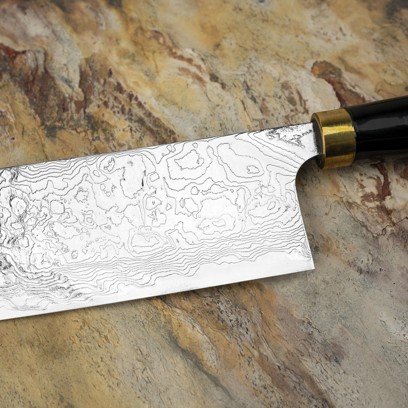 Takeshi Saji - Art Fuji on Lake R-2 Nóż Nakiri 17 cm + Saya