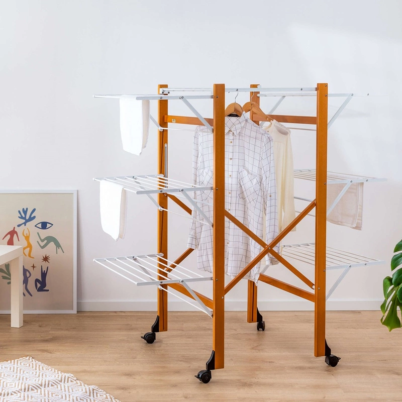 ARREDAMENTI - AQUILONE Suszarka na pranie - 132 x 67 cm, Brązowy