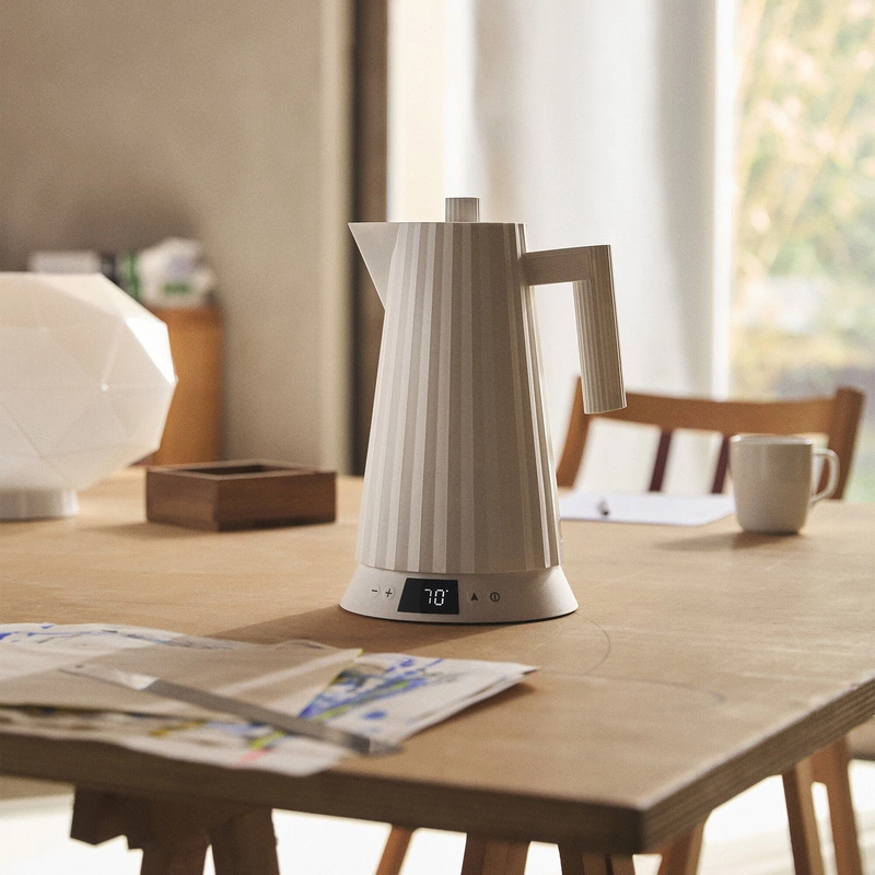 Alessi - Czajnik elektryczny z regulacją temperatury, biały