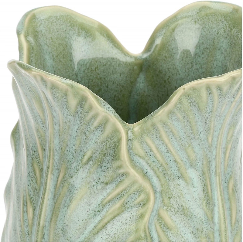 RITUALI DOMESTICI - DORDOGNA Zielony wazon ozdobny M