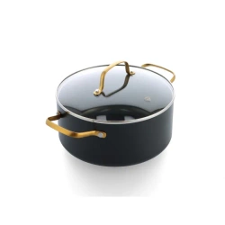 Blue Diamond - Garnek z pokrywką 24 cm 4,9 l Gold Edition