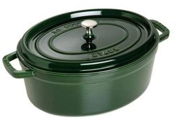Staub - brytfanna  żeliwna zielona 6,5 l 33 cm