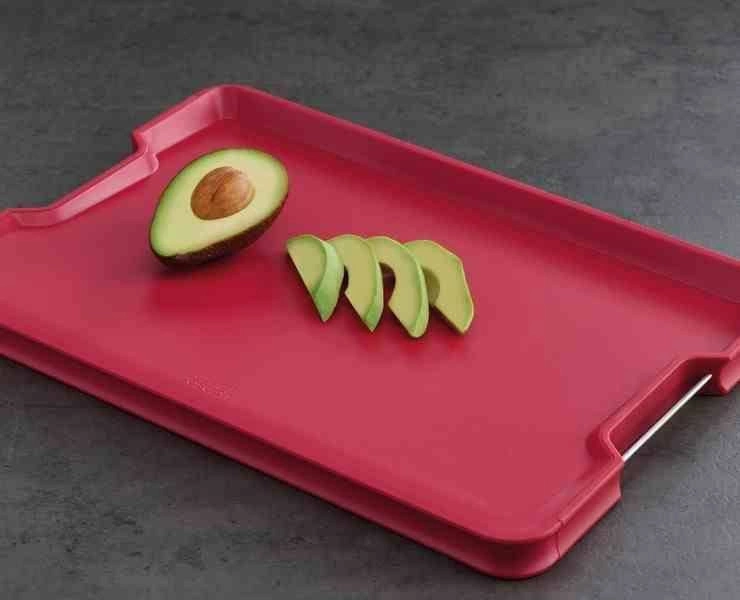 Joseph Joseph - Deska L Cut&Carve™ Plus, czerwona