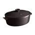 Emile Henry - Owalny garnek ceramiczny 6L - czarny