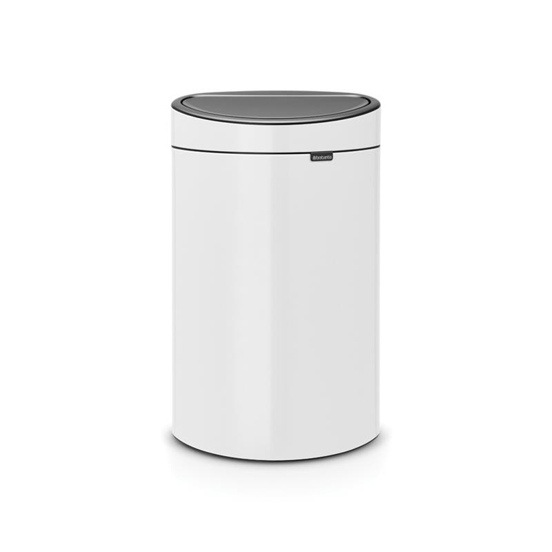 Brabantia - kosz na śmieci Touch Bin New 40l biały