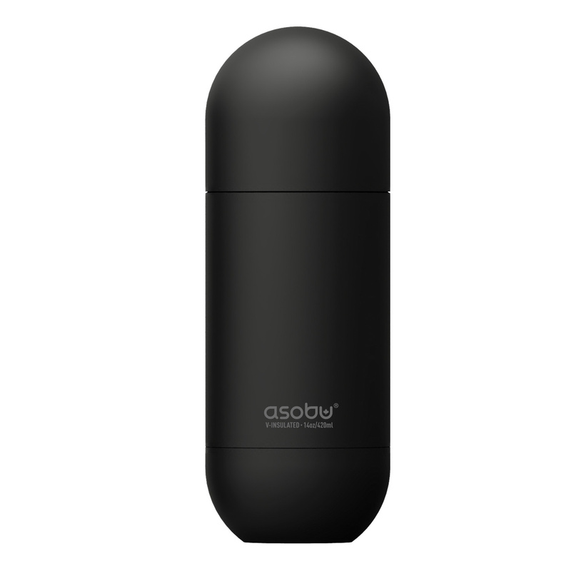 Asobu - Butelka termiczna ORB BLACK, 420ml