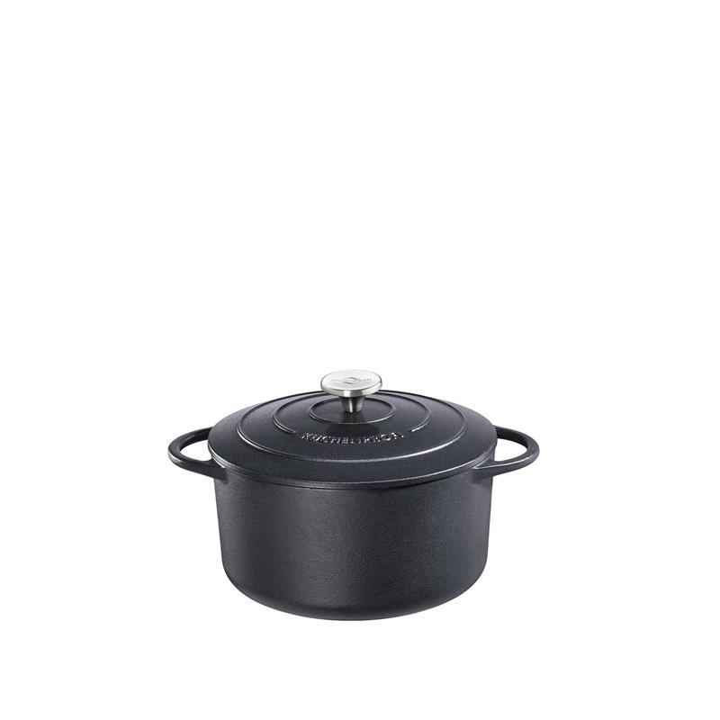 Kuchenprofi - garnek do zapiekania, 3,2 l, śred. 22 cm, czarny Provence