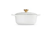 Le Creuset - garnek żeliwny Signature 24 cm 4,2 l biały