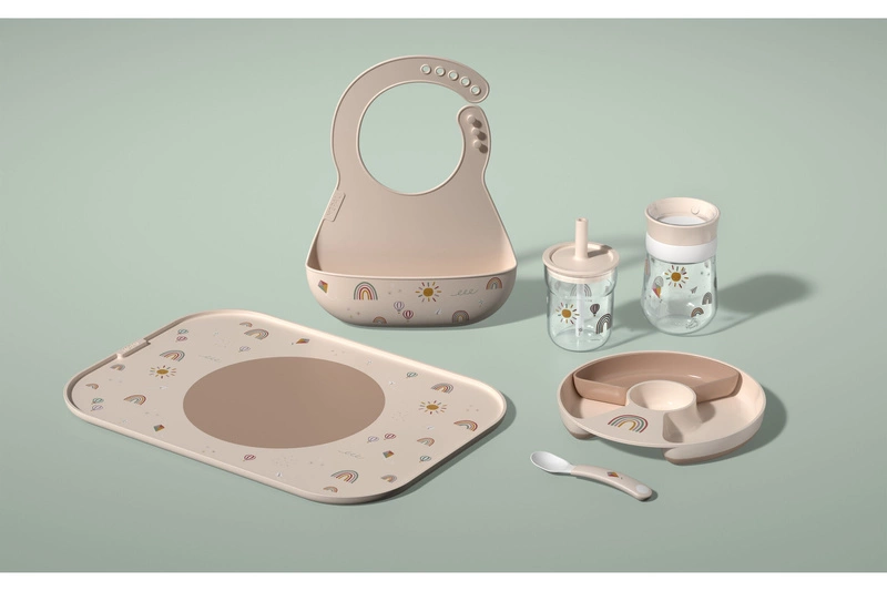 Mepal - Śliniak silikonowy z kieszonką Mio Fairy Garden