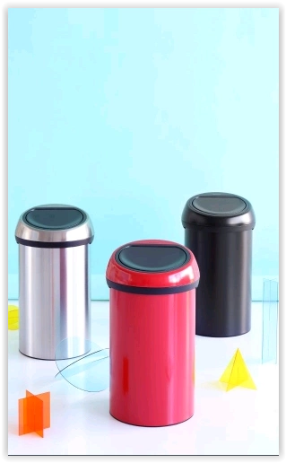 Brabantia - Kosz na śmieci Touchbin 60 l stal matowa