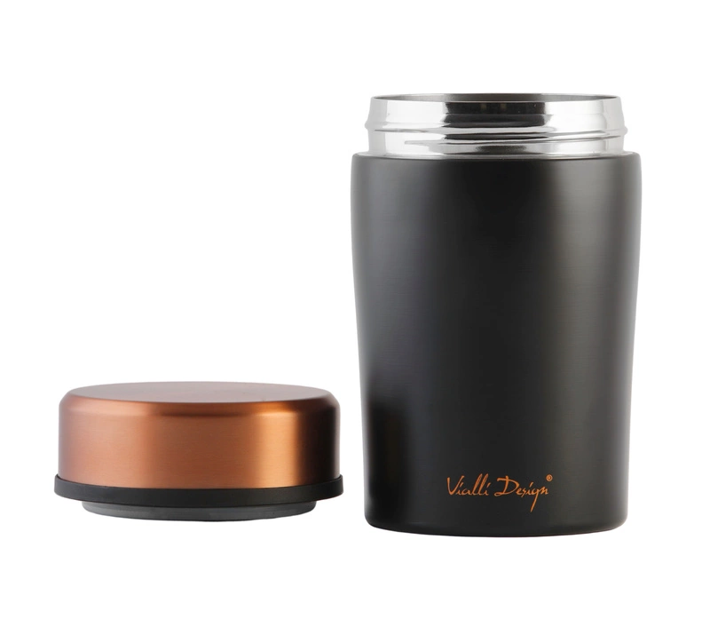 Vialli Design - Termos obiadowy 500ml FUORI czarny Rose Gold