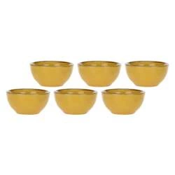 Rose&Tulipani - zestaw 6 okrągłych miseczek 7 cm Concerto Ocra