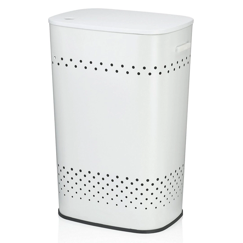 Kela - Kosz na pranie z siedziskiem 60l.biały Malaga