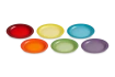 Le Creuset - zestaw 6 talerzy dużych 27 cm Rainbow