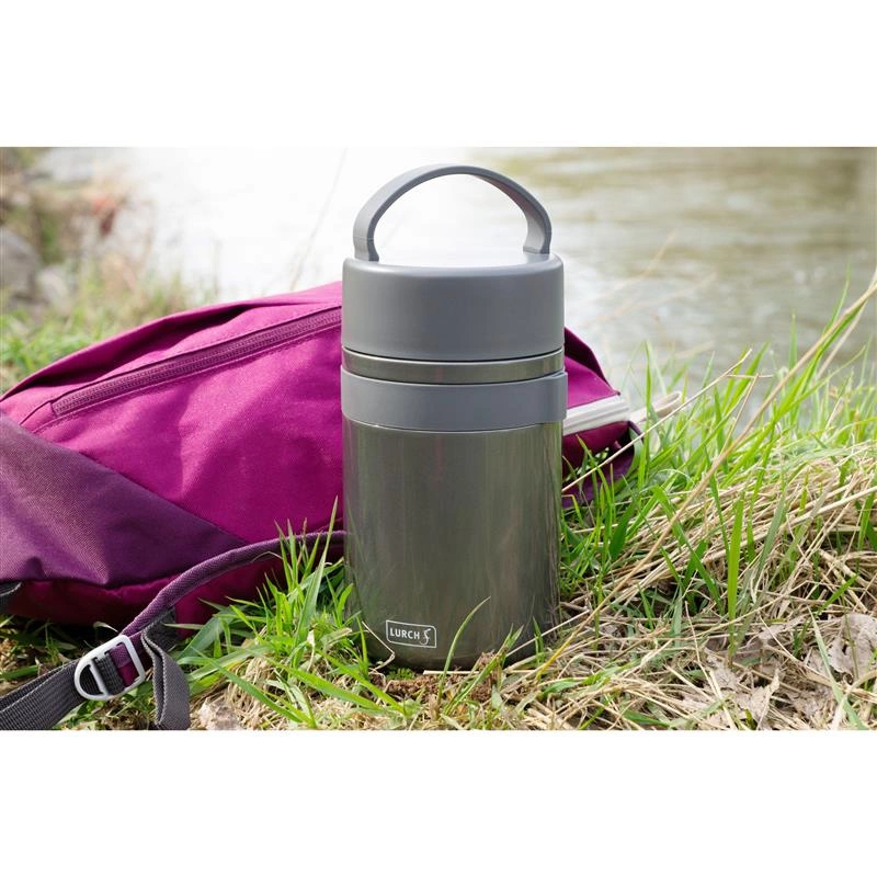 Lurch - pojemnik termiczny, śred. 10,5 x 23,5 cm, 0,8 l, antracytowy Iso-Pot 2.0