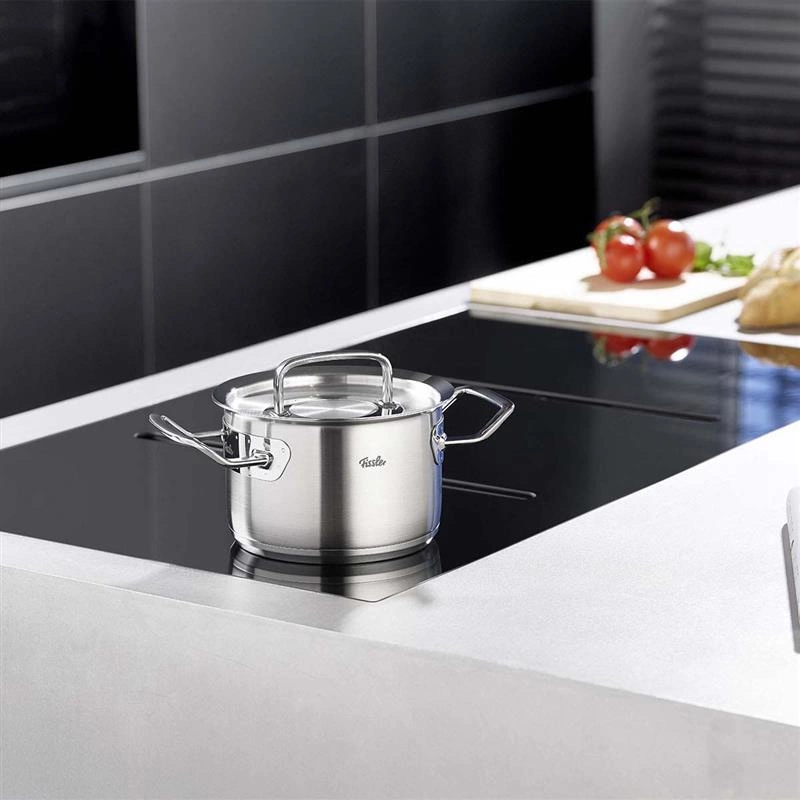 Garnki Fissler Profi 2.0 5 częściowy zestaw stalowe pokrywy